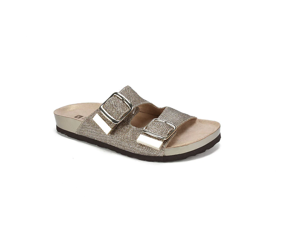 Mountain Sole Gold Glitter Sandals (9)